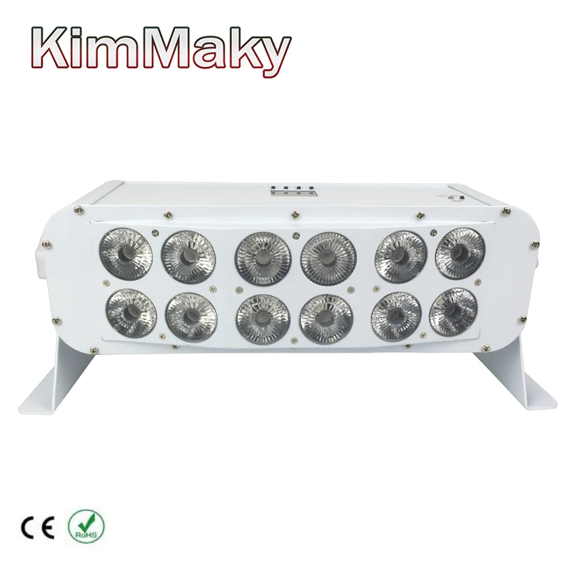 Maky сценический светильник 12x18 Вт RGBWA + UV беспроводной dmx светодиодный на
