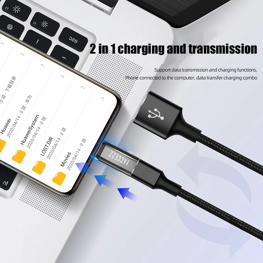 ! Мини адаптер USB OTG ACCEZZ переходник Type C Мама папа с подсветкой для Apple iphone X XS XR 8 7 Plus