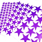 357 см фиолетовая звезда настенные наклейки матовая виниловая высечка наклейка для детской комнаты домашнее украшение маленькие звезды настенное Искусство DIY наклейки