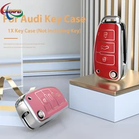 soft tpu car key case cover for audi q3 a1 a3 a6 s3 new q7 a5 protection car key case auto accessories