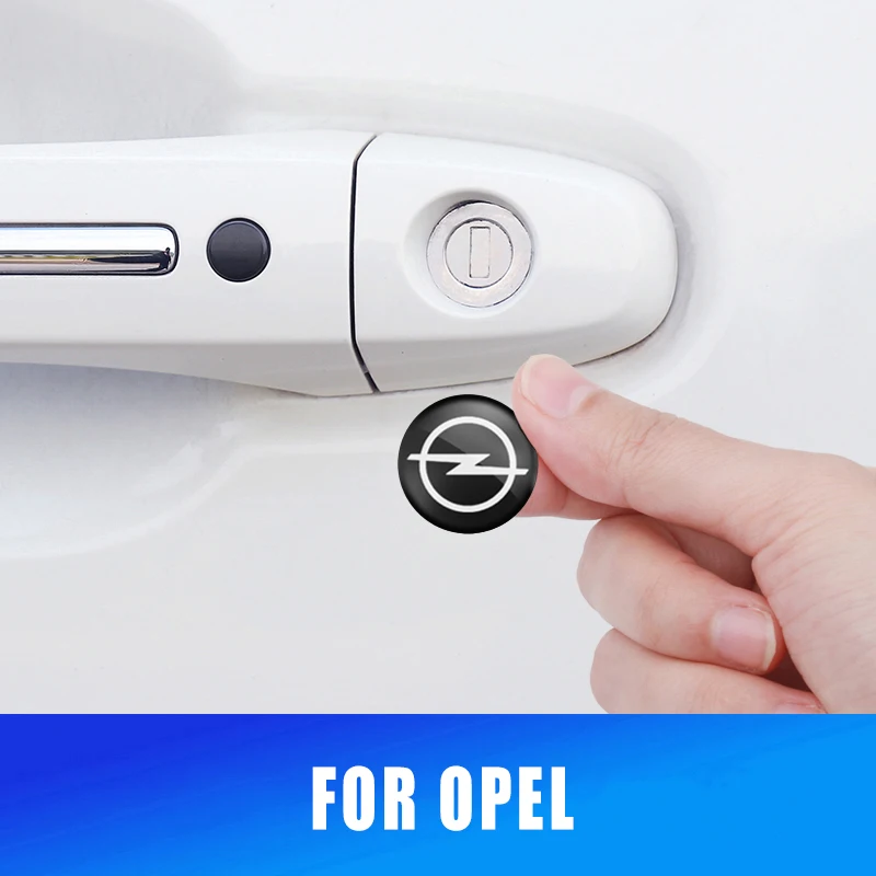 

4PCS/set 20MM Car Door Keyhole Protection Stickers Car Decoration For Opel Astra H G J Corsa Vectra C D Insignia Antara Meriva