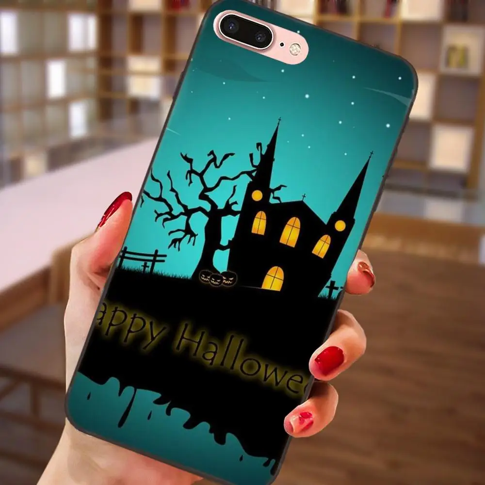 Happy Halloween Ткань тыквы для samsung Galaxy Note 4 8 9 G313 S3 S4 S5 S6 S7 S8 S9 S10 Edge рlus Lite I9080| |