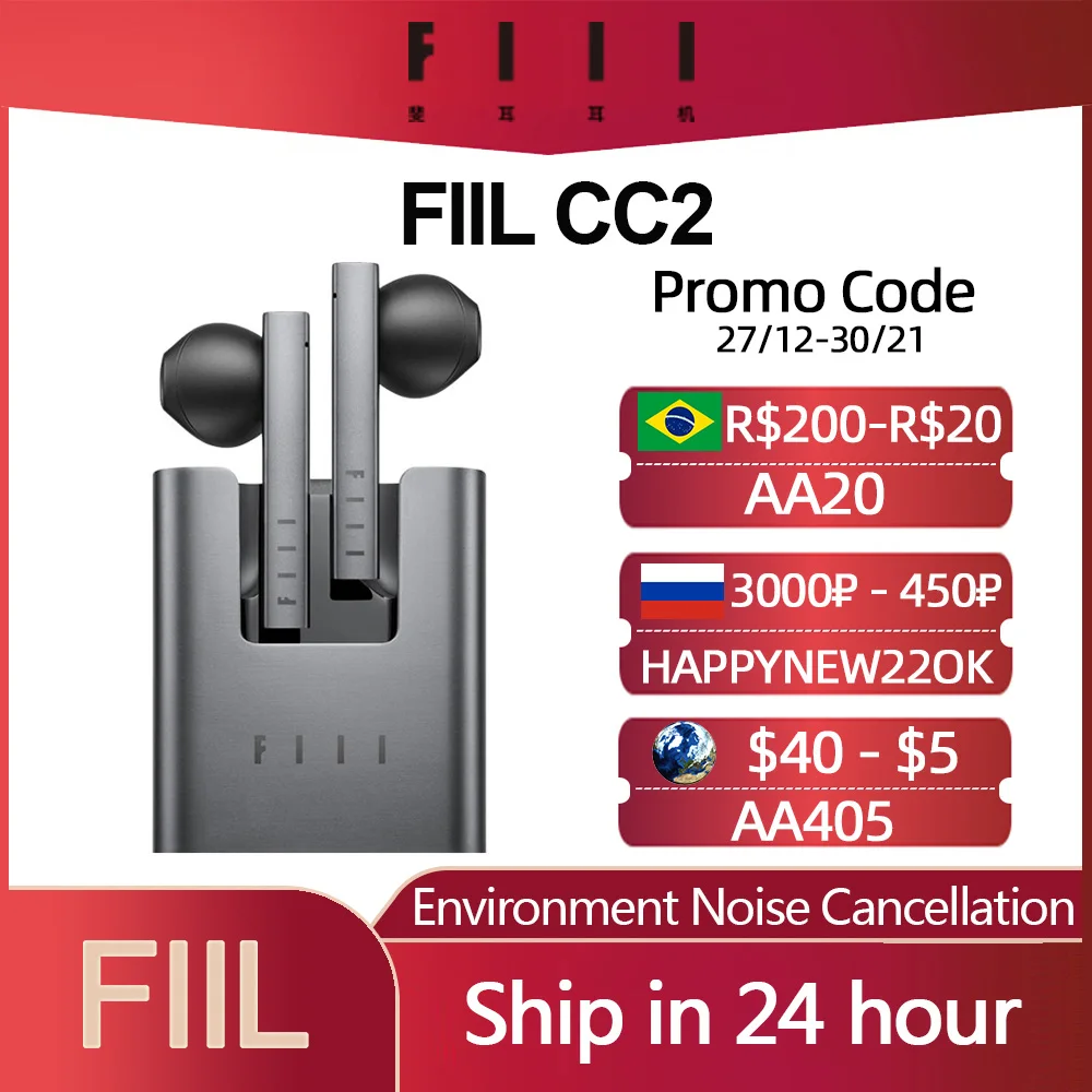 Оригинальные беспроводные наушники FIIL CC 2 CC2 Bluetooth 5 игровая гарнитура TWS