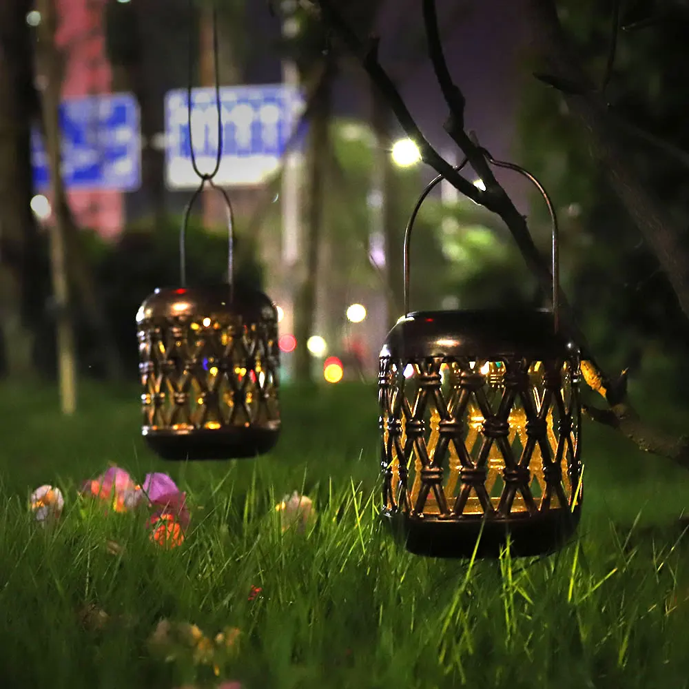 Светодиодный фонарь солнечный светильник s Открытый RGB/Теплый светильник Солнечная лампа портативный свеча сад декоративный порог, двор ландшафтный светильник ing