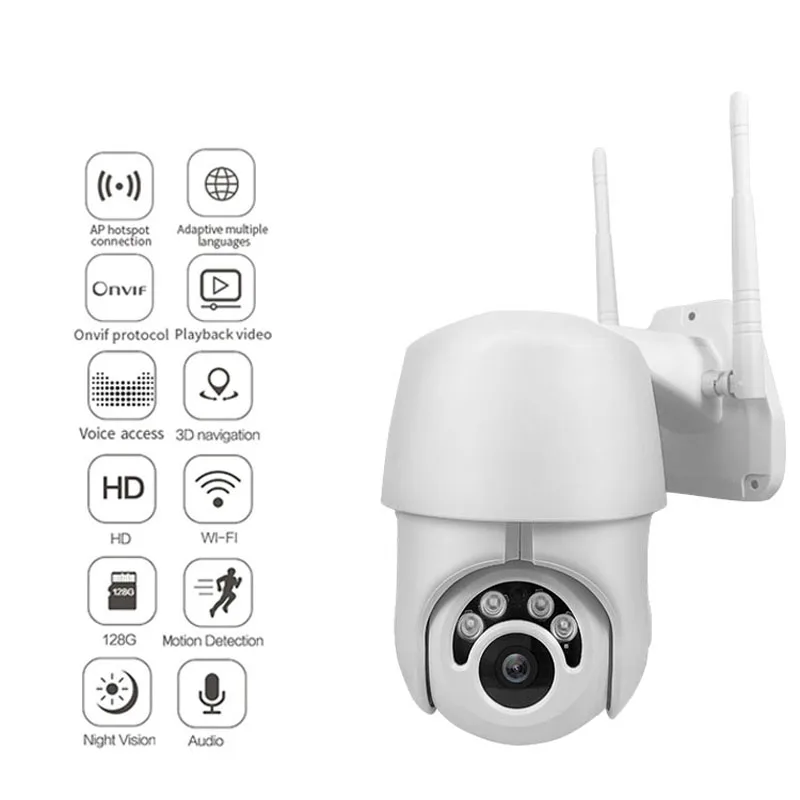 Ip-камера Full HD 2MP скоростная купольная камера наблюдения 1080P Wifi камера с автоматическим отслеживанием PTZ ip-камера двухсторонняя аудио Onvif Домашняя безопасность