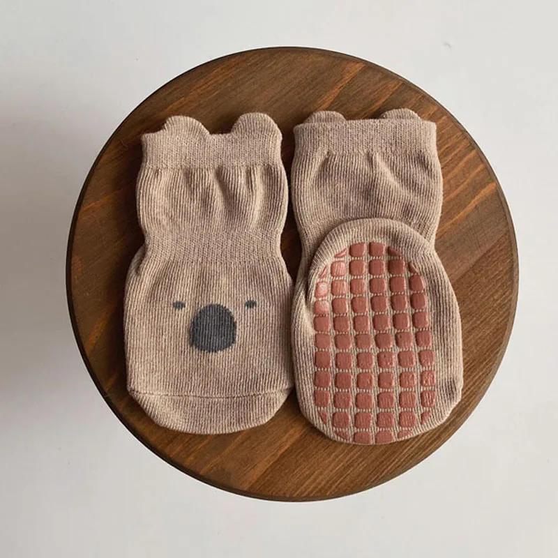 Calcetines antideslizantes de algod&oacute;n suave para ni&ntilde;os y ni&ntilde;as, medias para reci&eacute;n nacidos de 0 a 5 a&ntilde;os, para oto&ntilde;o e invierno, 3 pares, novedad de 2021-2