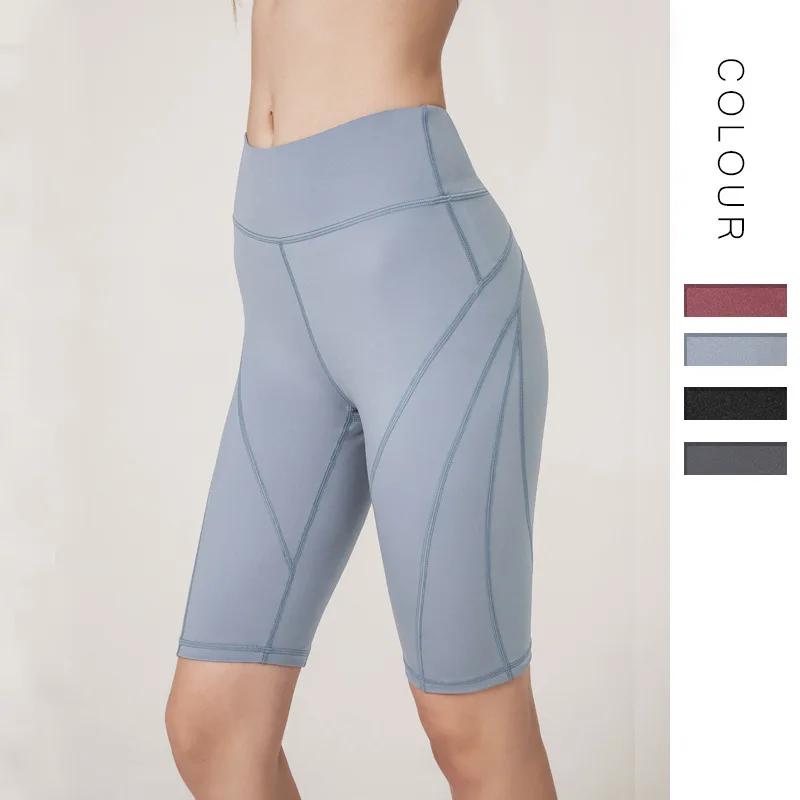 Новые женские спортивные шорты для йоги с высокой талией обтягивающие