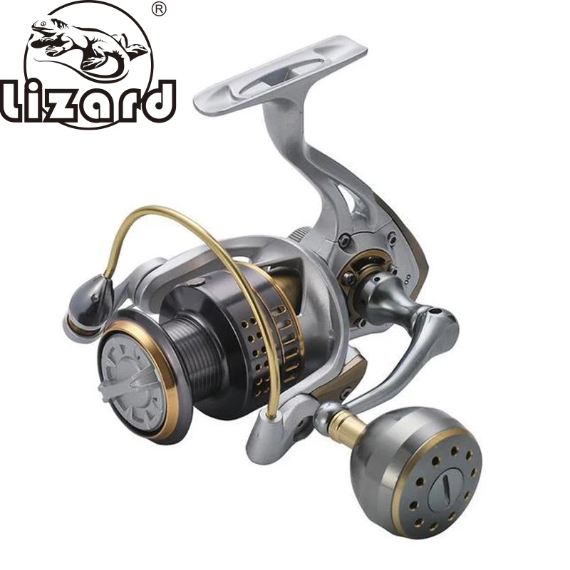 Lizard full metal fishing reel big drag 10+1stainless bearing 5.2 Speed ratio spinning reel