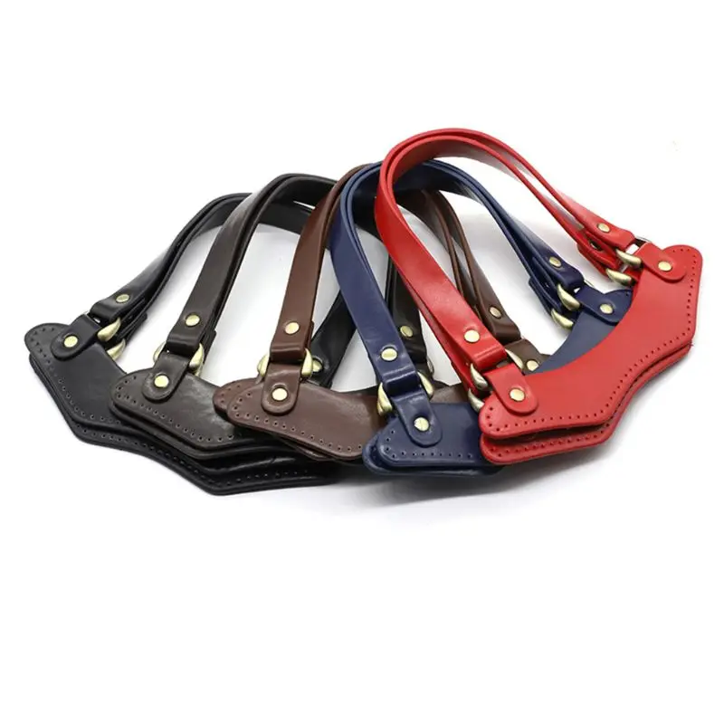 

PU Leather Handbag Top Handle Strap for DIY Handmade Woven Bag Accessories