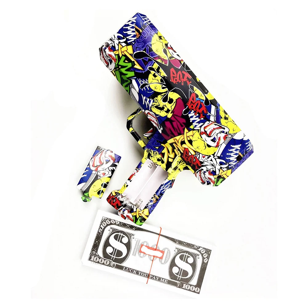 Игрушечный граффити пистолет распылитель 100 шт. для банкнот электрический