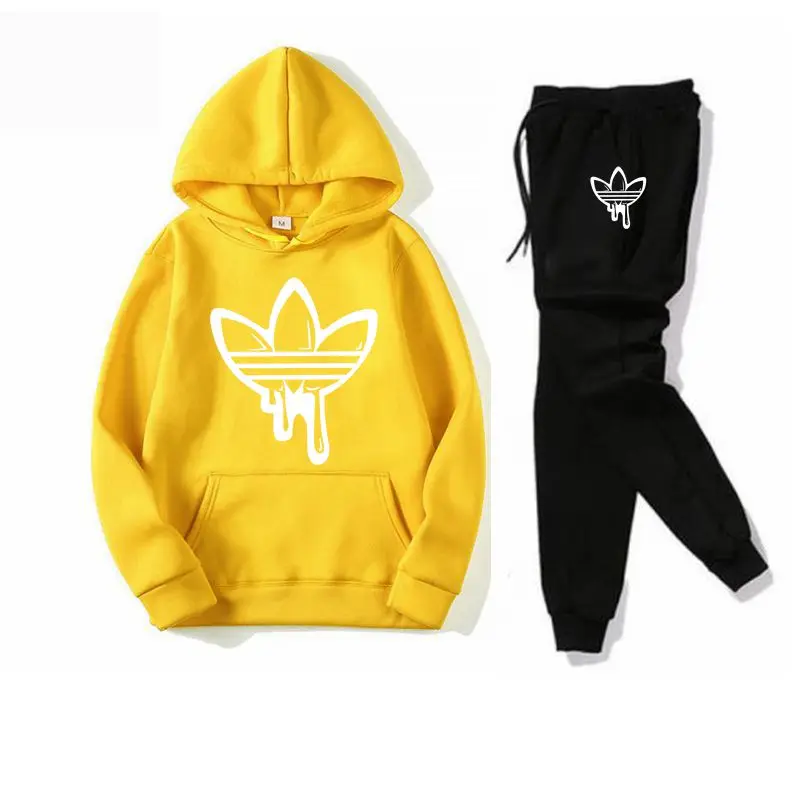2019 новый комплект из двух предметов модные толстовки с капюшоном спортивная