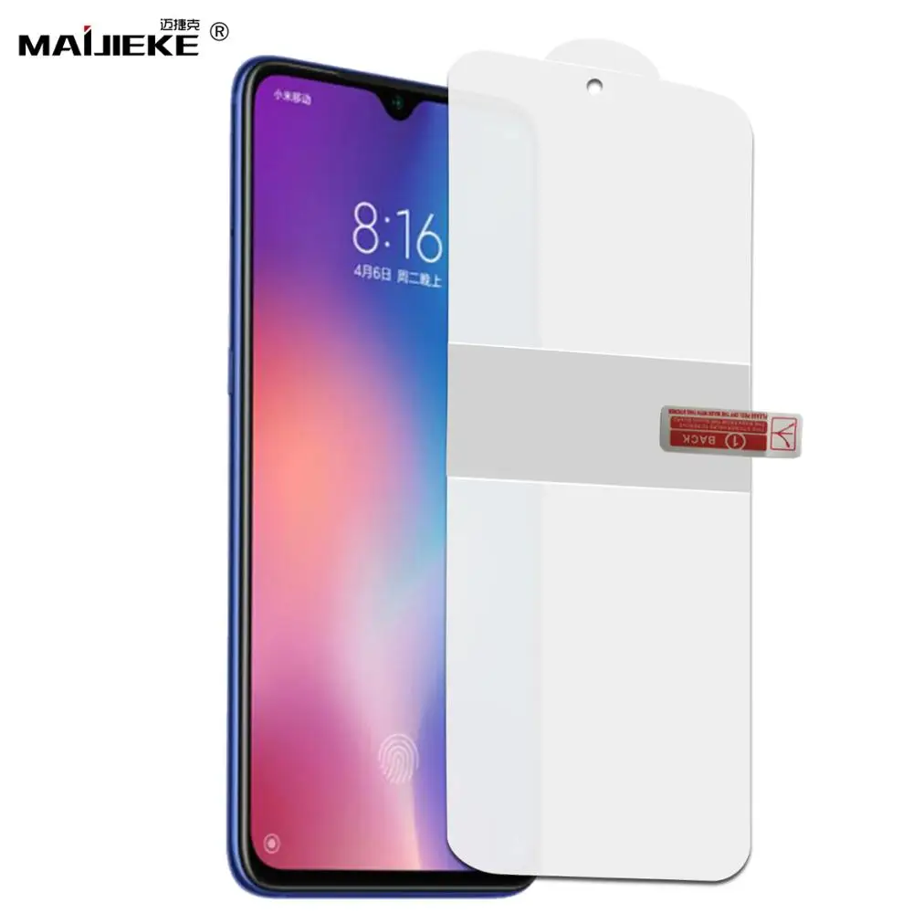 Гидрогелевая пленка 15D для защиты экрана Xiaomi Redmi K20 Pro Note 7 GO Mi 9 SE CC9 CC9e защитная не