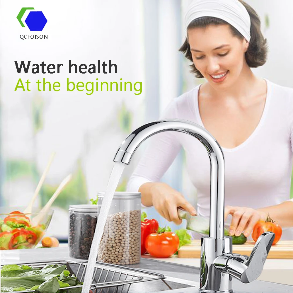QCFOISON кухонный кран для гурманов смеситель раковины водопроводные краны с одной