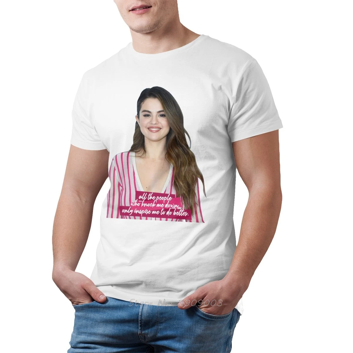 Футболка мужская Selena Gomez Riew 5 хлопковая рубашка в стиле хип-хоп уличная одежда