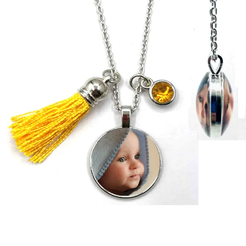 DIY Двусторонняя личности кисточкой на день рождения каменный брелок ребенка