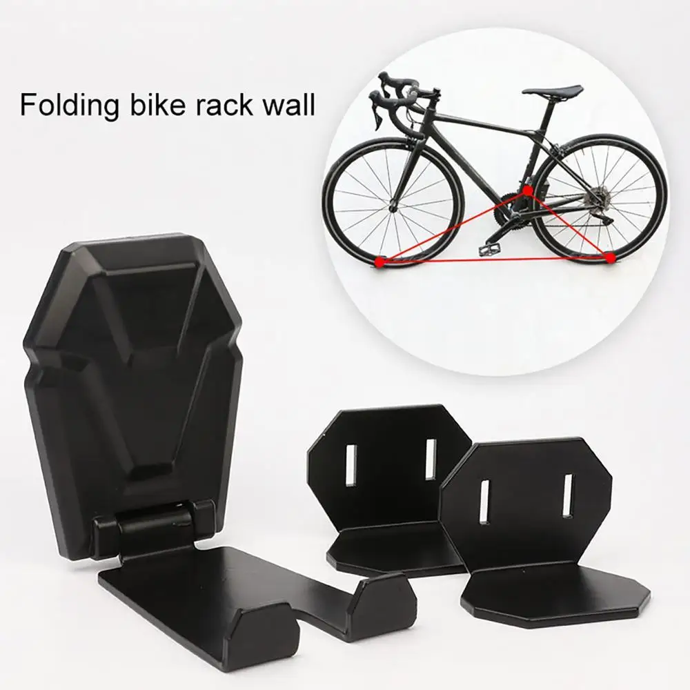 

Foldable MTB Bike Wall-mounted Bracket Metal Stable Durable Road Bicycle Wall Hook Holder Storage Rack Hanger