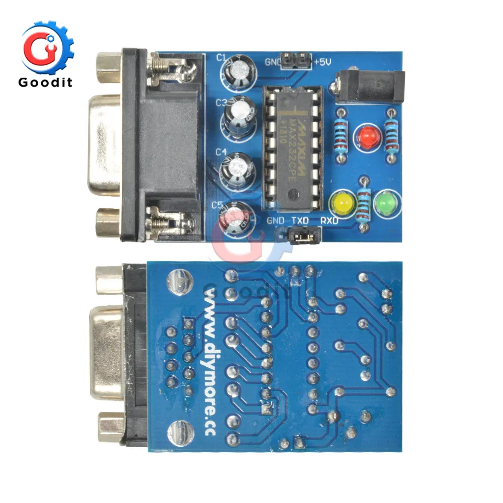 Модуль преобразователя RS232 в TTL COM DB9 серийная плата MAX232 MAX232CPE чип передачи ATMEGA16