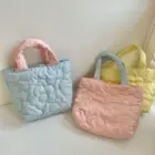 Новая цветная сумка-тоут Макарон для женщин, зимняя портативная женская сумка-клатч с цветами, кошелек, мини-сумка для открытия