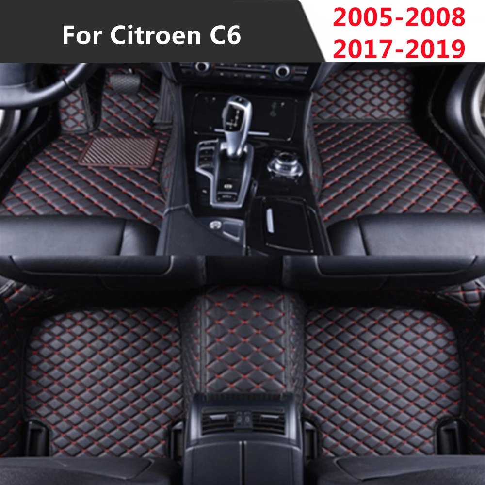 

Для Citroen C6 (2005-2008,2017-2019) 2018 все годы Кожи Пользовательские Авто Пол коврик для ног стайлинга автомобилей индивидуальной подгонки