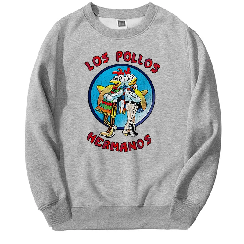 Осень-зима 2021 Мужские Простые Белые толстовки с капюшоном Los Pollos Hermanos модные
