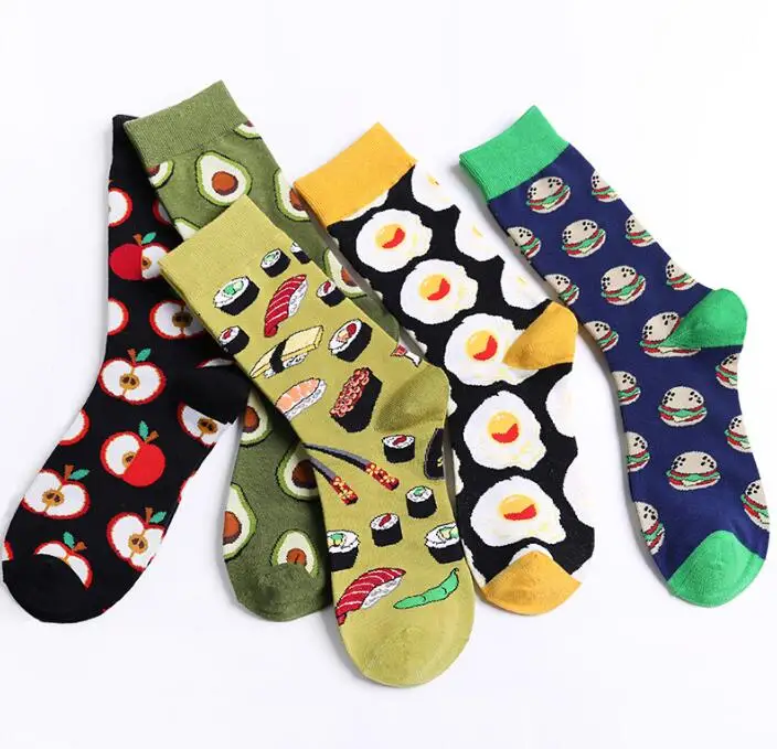Женские носки в японском стиле Харадзюку с забавными милыми мультяшными