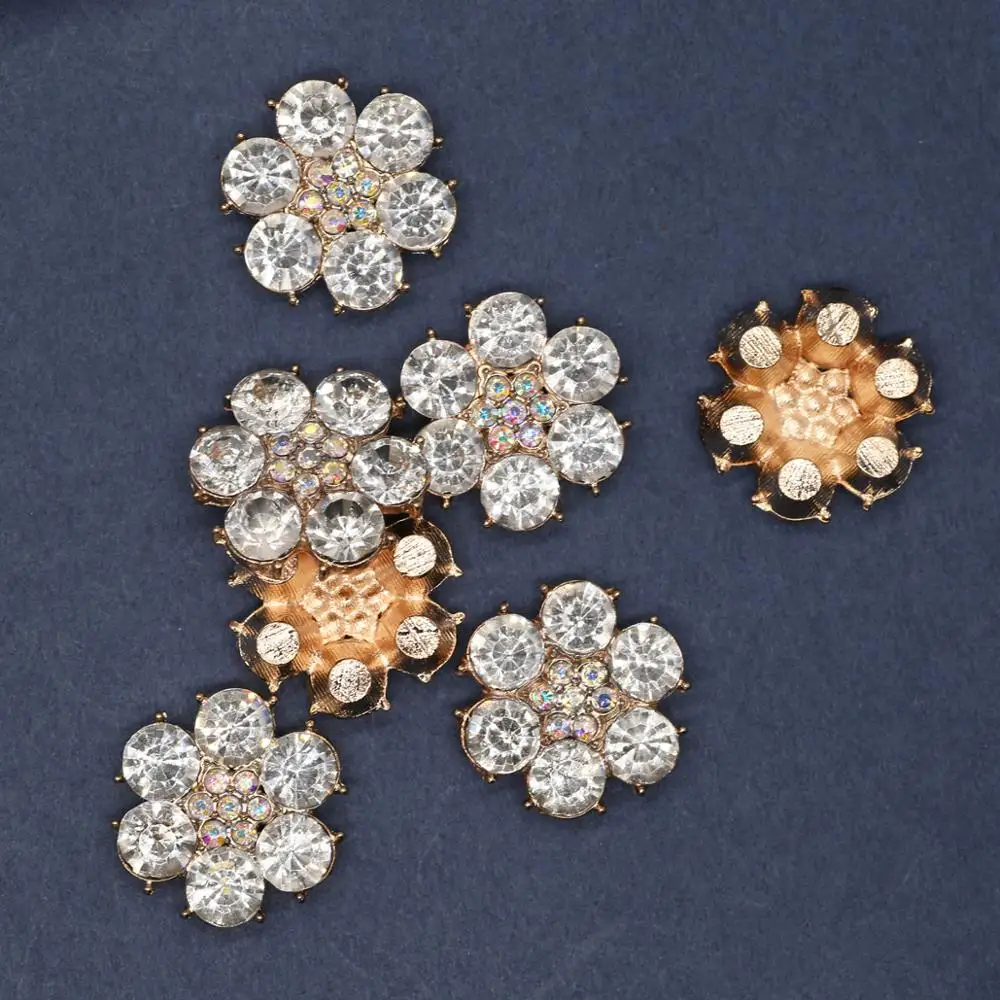 Набор золотистых симпатичных кристаллов для свадебного букета с новыми цветами