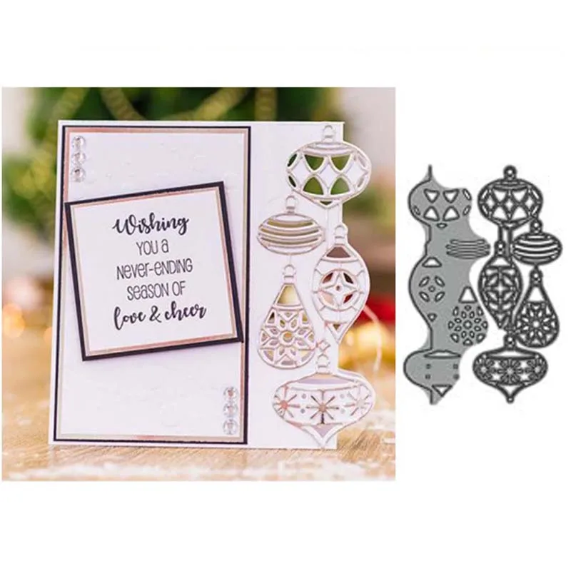 

New Dies Christmas Lantern Cutting Dies Embossing Stencil Scrapbooking Cards Decor DIY Cutter Mold Template