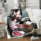 С изображением Микки Мауса и Минни Маус; Играть с рисунками из игр плюшевые одеяло для кровати дивана и постельные принадлежности подстежка на искусственном меху, одеяло для детей для малышей для девочек и мальчиков подарок