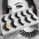 SHIDISHANGPIN 5 пар ресниц многоразовый макияж полная полоса ресниц пушистые норковые драматические Искусственные ресницы для норкового макияжа глаз