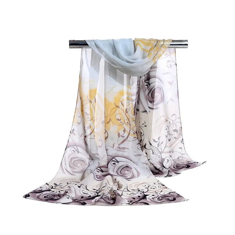 

160*50cm Multi-style Holiday gift Selling chiffon striped scarf wild fashion shawl sunscreen print floral scarf scarves