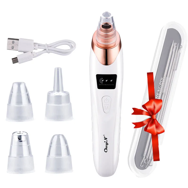 

Blackhead Acne Remover Electric Facial Deep Cleansing Nose Vacuum Suction Pore Cleaner Black Dot Remover Machine Skin Care Tool
