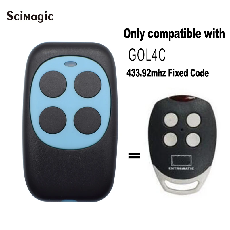 

5pcs For DITEC GOL4C Fixed Code Gate Remote Control BIXLS2 BIXLP2 GOL4 BIXLG4 Rolling Code Transmitter 433MHz Garage Command