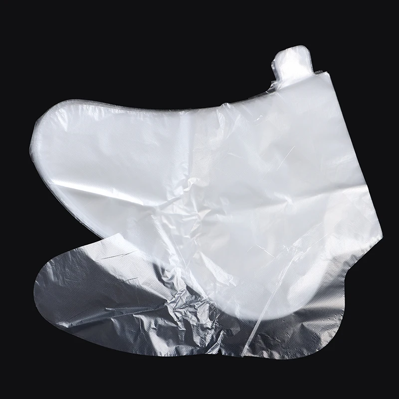 

100pcs Transparent Film Foot Cover Disposable Foot Covers One-off Foot Cover For Pedicure Prevent Infection Remove Chapped