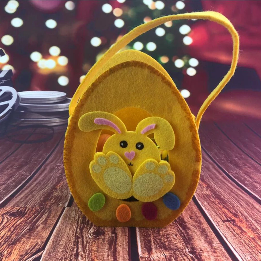 Пасхальная корзина для детей 1 шт. милые пасхальные корзины в форме кролика