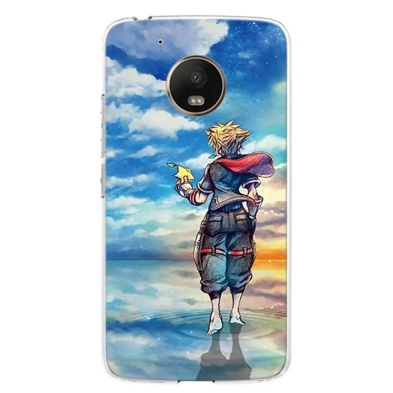 

Anime Kingdom Hearts Phone Case For Motorola Moto G8 G7 G6 G5S G5 G4 E6 E5 E4 Plus Play Power + One Action Macro EU Art Cover