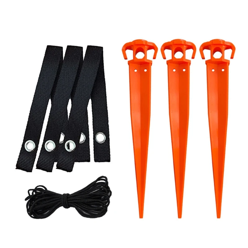 

Professional Finish Tree Stakes Kit Anchors Support with Stake Set for Garden Plant Fixed Holding Stump Kit Outdoor Courtyards