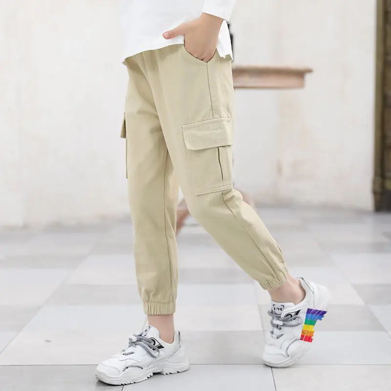 Детские брюки-карго для девочек спортивная одежда черные розовые армейские