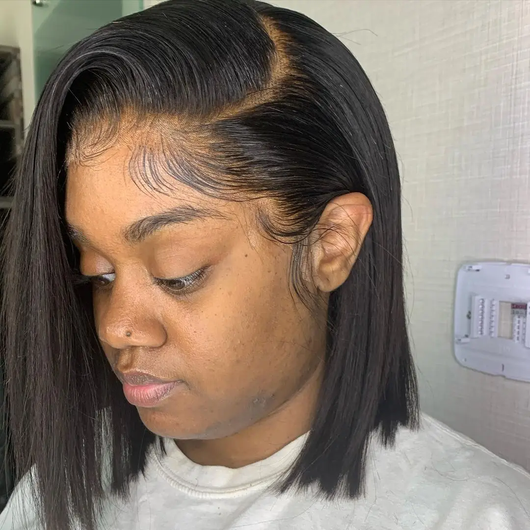 

Short Bob Wigs Straight Lace Front Cheap Human Hair Wigs For Women 13x4 Frontal Pre Plucked Baby Hair Brazilian Closure Bob Wig