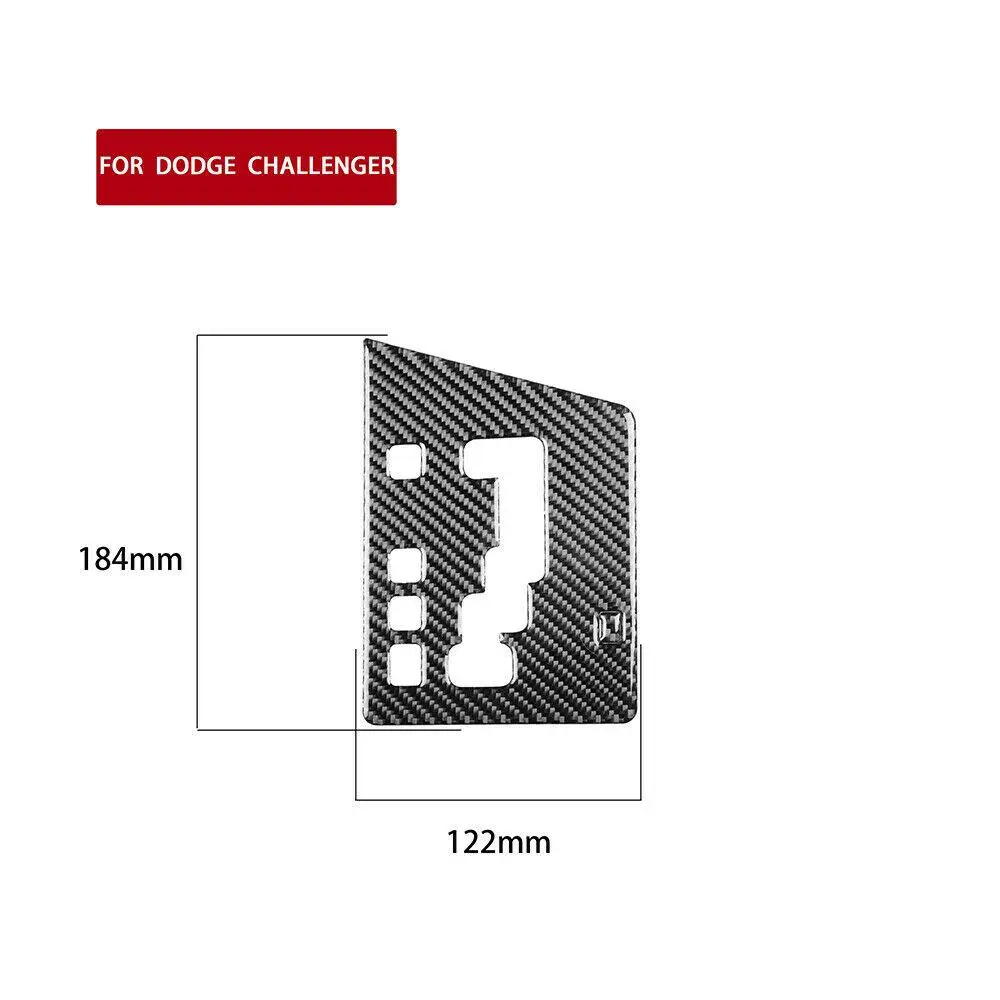 

Carbon Fiber Central Control Shift Panel Cover Trim Decorative Sticker for Dodge Challenger 2008-2014 Car Styling Interior Trim