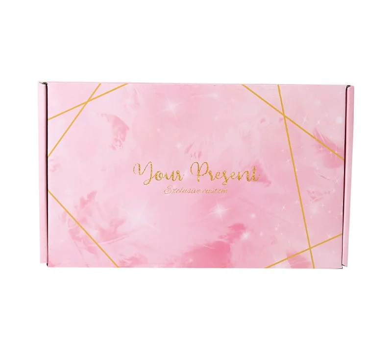 Оптовая продажа изготовленная на заказ гофрированная черная коробка для