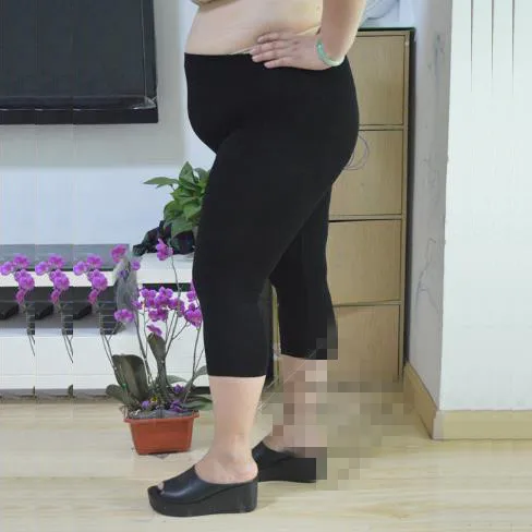 Женские Брюки-Капри 2020 летние и осенние леггинсы большого размера 8XL из модала