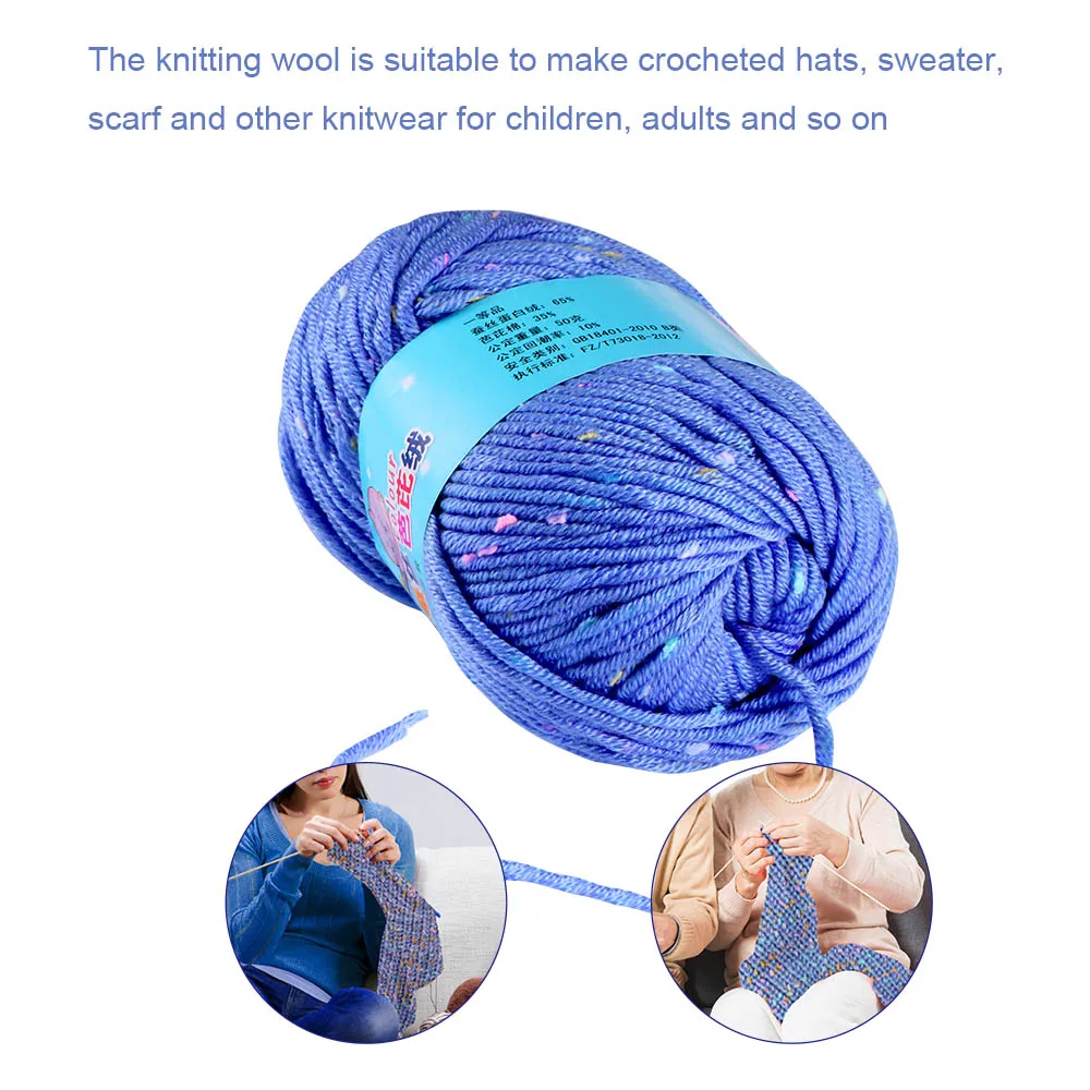 Вязание крючком вручную пряжа мягкий шарф шапка трикотаж шерстяная мягкая