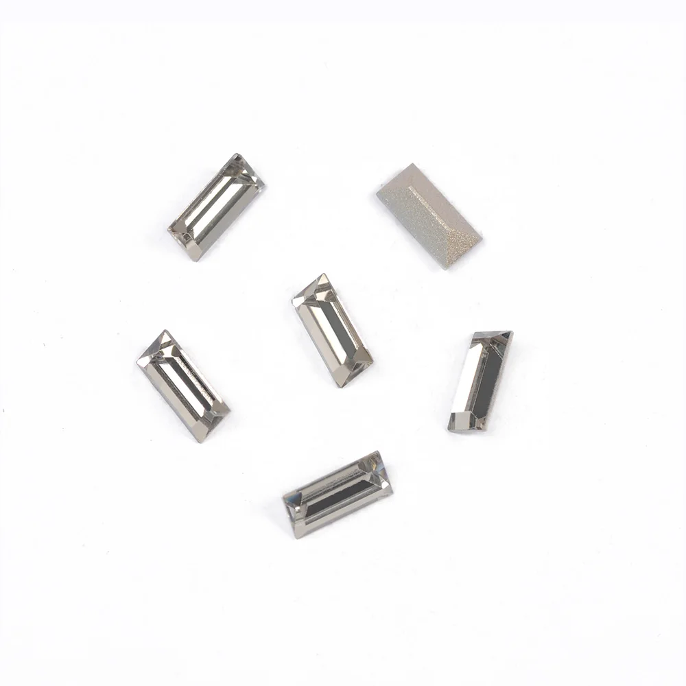 Стразы для ногтей лучшего качества зеркальные черные алмазные цветные