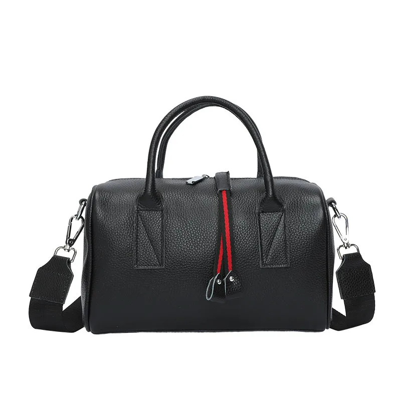 

Bag 2020 new tide large-capacity messenger bag fashion soft leather shoulder bag handbag portable Boston bag