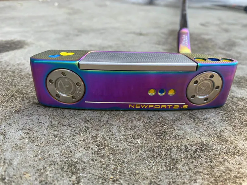 

New colorful golf club NEWP2.5 right hand putter with logo and headgear, weight can be changed