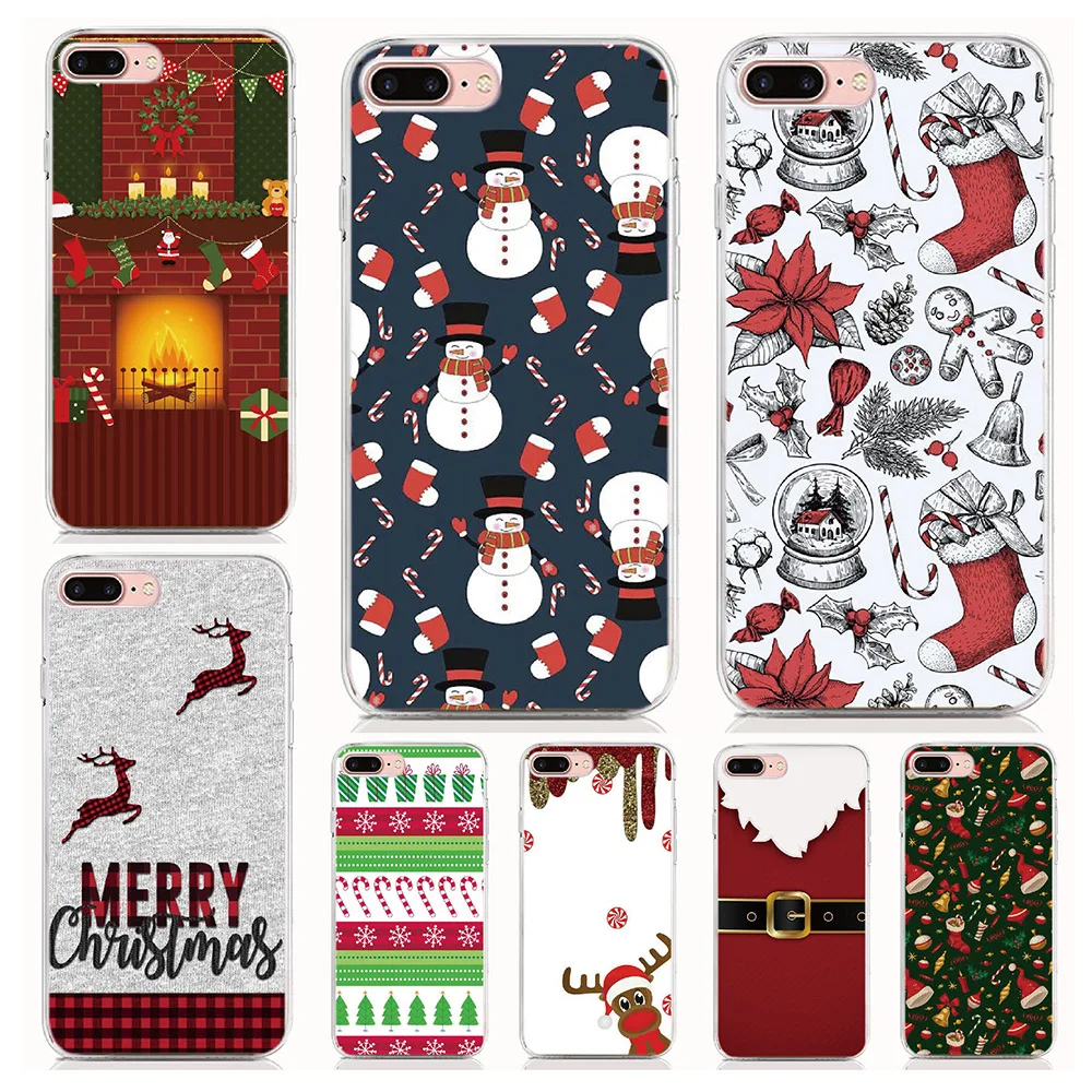 

For One Plus 8 Pro 8T 7T Pro Z 5G Nord N10 5G N100 Case Soft Tpu Print Christmas gifts Back Cover Protective Phone Cases