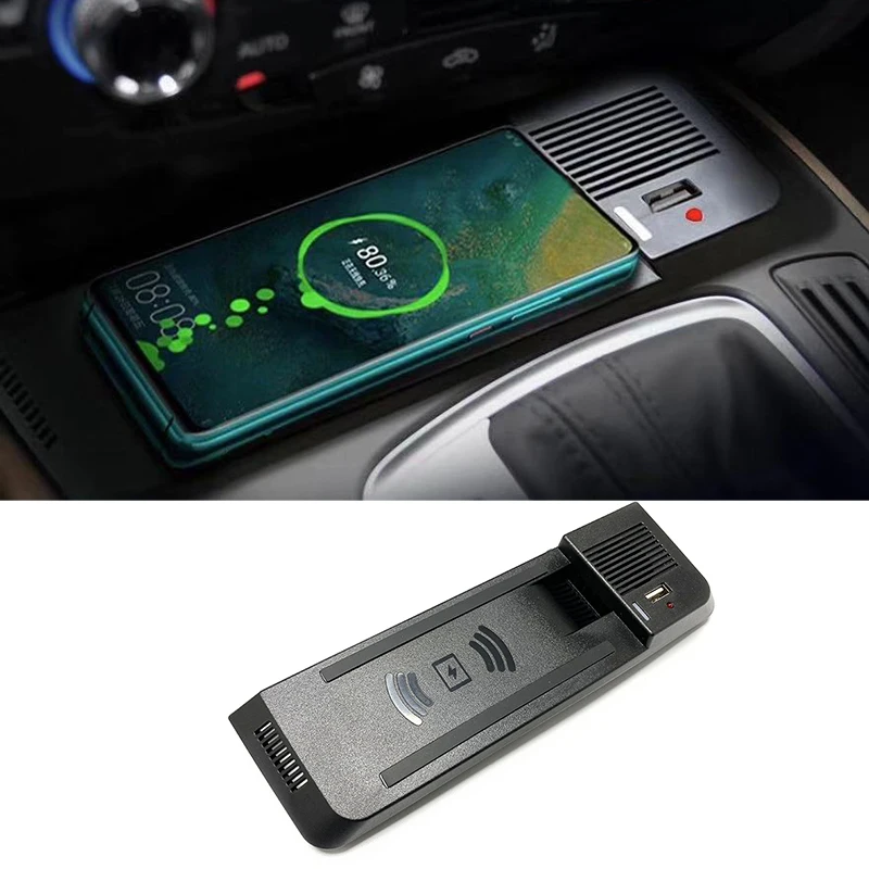 

15W fast car phone charger car QI wireless charger charging pad panel phone holder for Audi A4 B8 A4 Allroad A5 S5 RS5 Q5 SQ5