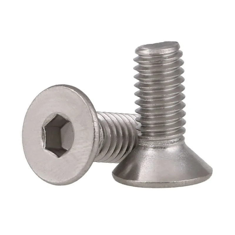 Винты с потайной головкой и шестигранным углублением KM DIN7991 304 винты из