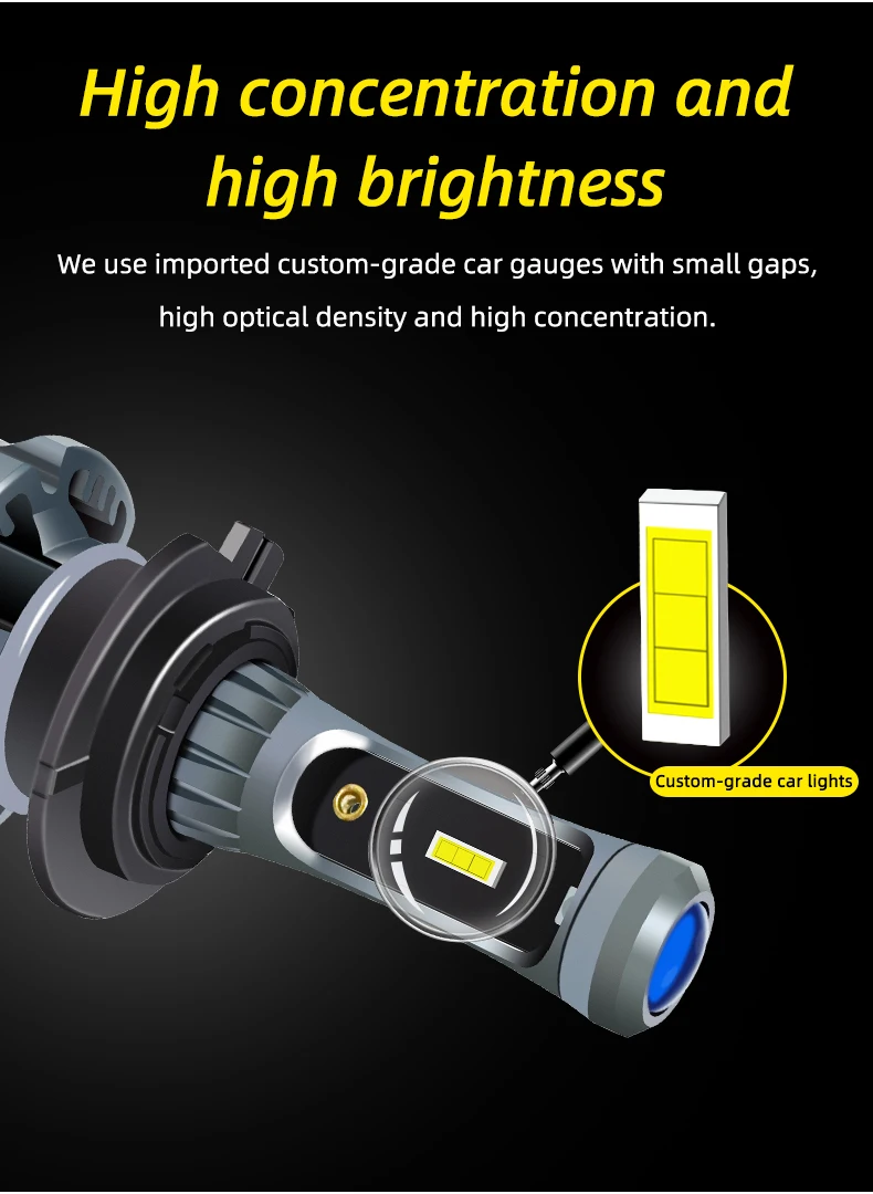 MDATT последние фары csp лампы h11 h4 h7 9005/9006led автомобильные аксессуары фары лампы 100W 12000lm