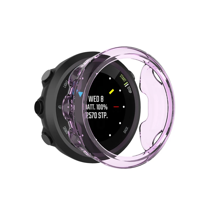 Аксессуары для смарт-часов силиконовый ударопрочный чехол из ТПУ Garmin Forerunner 45 S/45